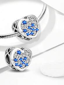 1pc Beads, Suitable For Women Bracelet, Bangle DIY Jewelry Making And Daily Outfit Matching, Suitable For Girls Wearing - Heart-shaped Constellation - View 3