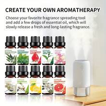 10ml Essential Oils Parfum Home Perfume Jasmine,Grapefruit,Lemon,Peppermint,Magnolia,Musk,Eucalyptus,Tea Tree,Strawberry,Lotus For Diffusers,Candles Making,Soaps,Car Aromatherapy,Spa Oil,Aromatherapy,House Freshener-Home & Living / Home Decor / Home Fragrance Products Bestfriend Gifts Gift For Woman - Multicolor - View 3