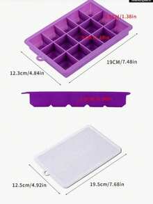 Silicone Ice Cube Tray With Removable Lid, Stackable Ice Cubes, Suitable For Baby Food, Cocktails And Coffee, Summer Ice Cubes/Container, Fits Stainless Steel , Summer Ice Cube Mold, Kitchen Utensils - Multicolor - View 4