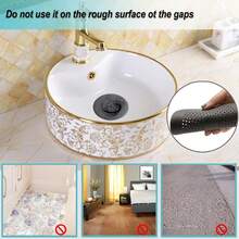 1-Piece Silicone Hair Filter Shower Drain Cover With Suction Cup, Round Bathtub And Sink Drain Protector - Anti-Clogging Bathroom/Kitchen Drain Cover, Easy To Install, Suitable For Smooth Tile Surfaces, Suitable For Drains Below 5.9inch Mm, Black (Non-Deformable And Easy To Clean), Bathroom Drain Cover, Bathtub Drain Check Valve, Used To Cover Shower Drain Hair Collector, Bathroom Drain Cover, Household Cleaning, Home Maintenance - Trắng - Xem 4