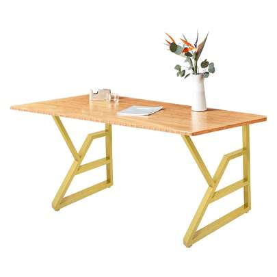 Futchoy K-Shaped Table Legs, 2Pcs 3-Tier Metal Table Legs, 28-Inch Metal Desk Legs