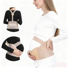 Maternity Belly Support Belt For Comfortable Waist Control - Ideal For Pregnant Women - Black - View 3