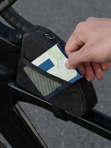 Bolsa de cuadro de bicicleta mini de 0.4L WEST BIKING, ligera, con forma de triángulo, reflectante y compacta para la parte delantera de la bicicleta - Multicolor - Ver 6