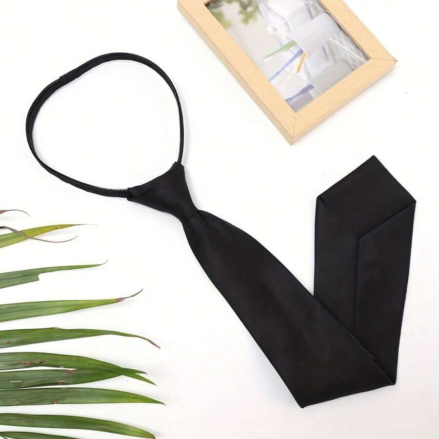 Uniforms, Shirts, Suits, Lazy Ties, Suitable For Everyday Use - màu đen - Xem 1