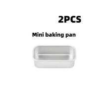 1/2/4pcs Aluminum Cake Baking Mold, Mini Bread Baking Mold, Small Cheesecake Box, Baking Tools, Rectangular Toast Box, High Temperature Resistant And Easy To Clean, Suitable For Making Cheesecake, Brownie And Bread, Perfect For Cheesecake, Brownie, Family Meal And Holiday Baking Tools, Family Dinner And Holiday Baking, Snack Baking Tools - Multicolor - View 14