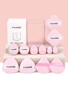 MAANGE 2pcs/5pcs/7pcs/20pcs/41pcs Makeup Brush Set, Includes Blush Brush, Foundation Brush, Setting Brush, Powder Brush, Travel Makeup Tools - Pink - View 6