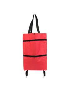 Portable Shopping Cart, Foldable Shopping Bag, Lightweight Wheeled Handcart, Shopping Bag, Shopping Bag, Storage Bag.