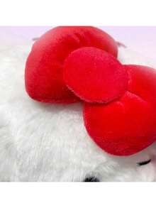 Sanrio Hello Kitty Plush Backpack - Official Kawaii Soft Stuffed Backpack, Super Fluffy Cartoon Character Bag with Adjustable Padded Shoulder Straps, Zipper Closure & Spacious Compartment, Cute 3D Ears Design, Premium Polyester Material, Perfect for Spacious Compartment, Cute 3D Ears Design, Premium Polyester Material, Perfect for Spacious Compartment, Cute 3D Ears Design, Premium Polyester Material, Perfect for Spa 組合組合, HE.