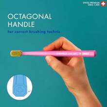 SLAW Curaprox CS 5460 Ultra-Soft Toothbrush For Sensitive Teeth And Gums Gentle Plaque Removal 3-Pack Random Colour - như hình ảnh - Xem 5