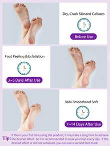 5双装足部去角质面膜，去除死皮并滋润护理，不含酒精，富含透明质酸和甘油，缓解干燥皲裂的脚后跟，软化粗糙的足部SPA袜，秋冬季皲裂足部护理，圣诞礼盒装（男女通用）