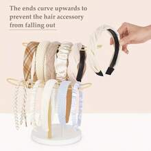 حامل شريط الرأس المنظم المعدني ذو الطبقة الواحدة/الطبقتين/الثلاث طبقات، حامل عرض شريط الرأس، منظم تخزين شريط الرأس وحبال الشعر والإكسسوارات والأساور والأساور للبنات والنساء لديكور غرفة النوم والسكن الجامعي