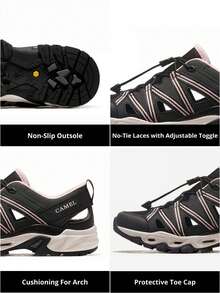 CAMEL CROWN Women's Cross-Country Hiking Shoes, Summer New Breathable Wading Men's Non-Slip Outdoor Hiking Shoes Beach Hiking Shoes - Black - View 4