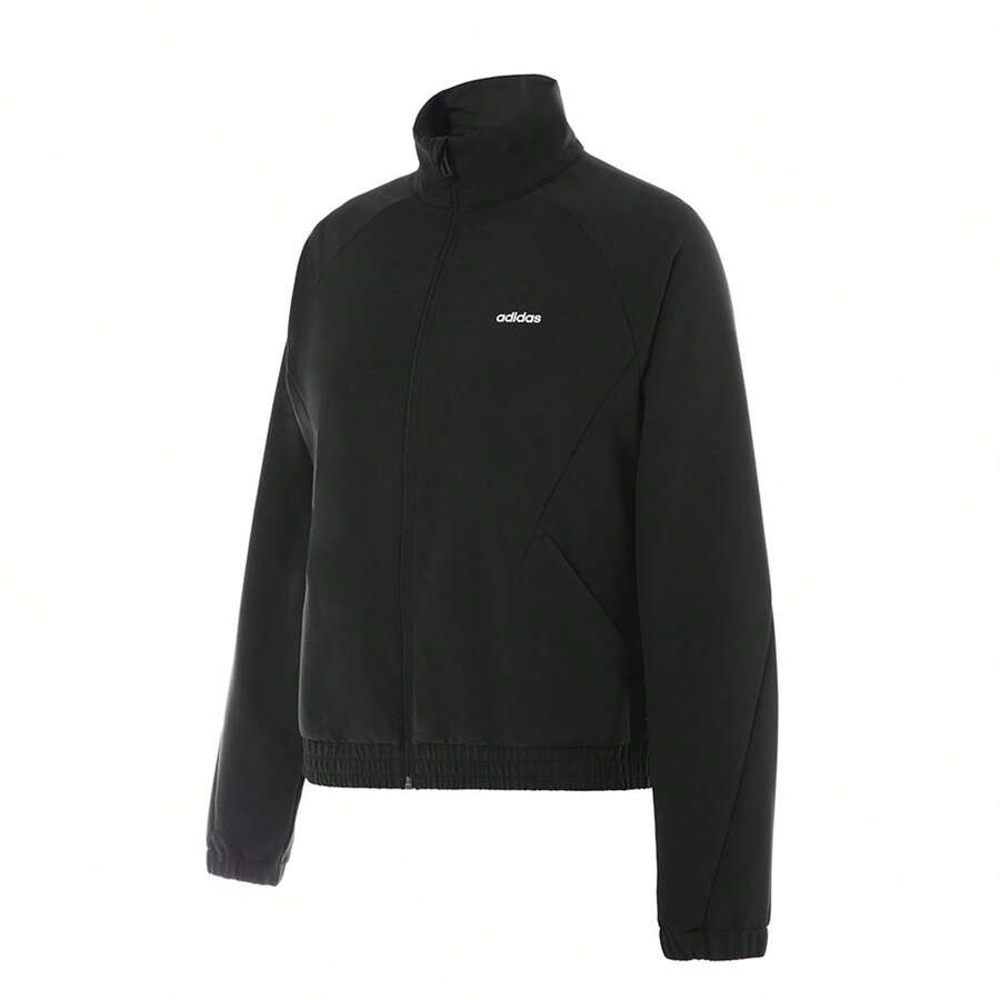 Adidas New Women's Casual And Versatile Woven Jacket - Black - View 1