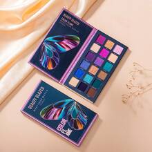 beauty glazed 18 Colors Eyeshadow Palette, Matte, Pearl, Glitter Eyeshadows, Butterfly Pattern, Rich Colors, Velvet Texture, High Pigmentation, Long-Lasting Waterproof Makeup Palette - #B111 - View 7