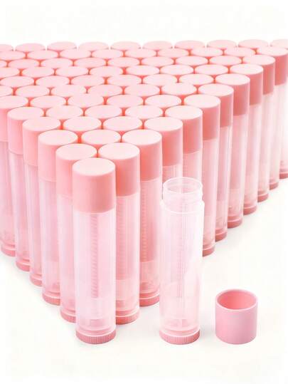 1/5 st 0,19 oz transparent läppglansrör med lock - läckagesäker, påfyllningsbar, lämplig för gör-det-själv-läppbalsam och läppstift, plastmaterial (slumpmässig förpackningspåse ingår)