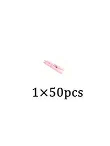 100pcs - 3.5cm Mini Size - Baby Shower Clothespins Pink Mini Clothespins 1.4 Inch (Approx 3.6cm) For Party Decorations, Gender Reveal Parties, Photo Clips (Pink) - Pink - View 10