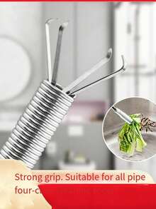Multi-Functional Stainless Steel Drain Cleaner, One Tool For Multiple Uses! Suitable For Sinks, Floor Drains, Toilets And Various Pipes. Can Clear Different Types Of Blockages, And Can Be Used With Other Tools To Meet Different Unclogging Needs. Excellent Value. - Multicolor - View 3