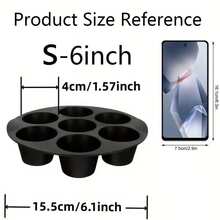 Silicone Muffin Pans For Air Fryer 7 Cavity Muffin Tray Cupcake Pan Nonstick Brownie Cake Mold Round Pudding Recipe Tray Bakeware,Baking Equipment,Baking Accessories,Brownies,Kitchen,Silicone Mould,Cake Tin,Bread Bin,Muffin Tray,Christmas,Cake Moulds - Multicolor - View 16