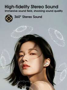 飞利浦真无线蓝牙耳机 TAT1320，入耳式，高保真音质，通话降噪，安卓/iOS通用，运动游戏耳机 - 白色 - 查看 5