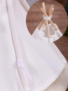 1:12 娃娃屋微缩户外露营，DIY可涂色帐篷，Ob11 微型场景摄影道具装饰配件，迷你桌面摆件 - 多色 - 查看 6