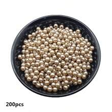 Hạt tròn Acrylic màu kaki 4/6/8/10mm dùng làm đồ trang sức làm dây đeo điện thoại di động DIY thời trang vòng tay vòng cổ phụ kiện trang trí - Màu Khaki - Xem 3