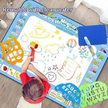 Children's Oversized Water Painting Carpet - Magical Magic Watercolor Canvas Color Writing Mat Doodle Pad - Perfect Gift For Birthday - Christmas - Gift - Multicolor - View 4