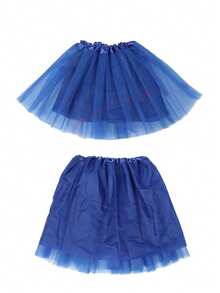 1pc Polyester Tutu Skirt, 30cm For Teens, 40cm For Adults, 45cm Waist, Breathable Sheer Lightweight Fabric, Suitable For Carnival, Party, Ballet, Cosplay, Macaron Colors, All Seasons. Valentine's Day Accessories - A - View 6