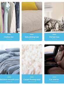 3pcs Reusable Double-Sided Pet Hair Remover Brush - Manual Static Design, Soft Bristles, Durable ABS Material, Effectively Cleans Cat/Dog Hair On Clothes, Sofa, Furniture, Carpet, Car Seats And Bedding - Multicolor - View 11