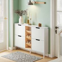 SoBuy Shoe Cabinet FSR183-WN - White - View 2