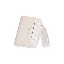 Women's Short Wallet High-Quality Ins-Style Card Holder Wallet Contrast Color Student Zipper Wallet For Women Wallet Mini Wallet Purse Wallet Small Wallet Cute Wallet Wristlet Wallet Purses For Woman Wallet For Ladies - Apricot - View 6