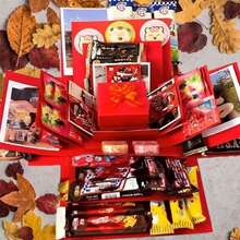 DIY Surprise Explosion Gift Box Birthday Gift Box Surprise Explosion Box Candy Wedding Birthday Surprise Box For Birthdays Valentine's Weddings - Multicolor - View 2