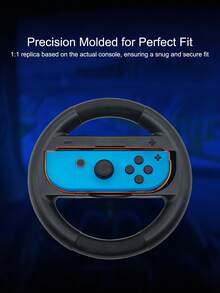 2pcs Switch OLED/Switch Controller Racing Wheel + 2pcs Grip Covers Set, Anti-Slip, Anti-Sweat, Anti-Drop, Anti-Scratch, Enhance Gaming Experience, Simulate Real Racing - Multicolor - View 4