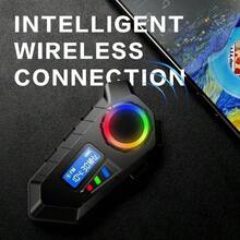 Helmet Wireless Earphones External Integrated Motorcycle Full Helmet Facelift Motorcycle Dedicated Riding Wireless Earphone Car Accessories 1pc Motorcycle Helmet Headphones 1000mAh Long Battery Life HiFi Stereo Intelligent Noise Reduction Voice Control Music All-In-One Riding Ultimate Set, Suitable For Riders Motorcycle Half Helmet Or Full Helmet Accessories - 黑色 - 查看 9