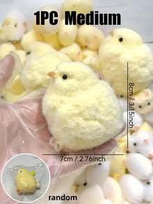 1/2/5/6/12PCS Cute Stress Reducing Simulated Silicone Chick,Squishy Toy,Soft And Cute,Fidget Toy,Taba Squishy - Multicolor - View 13