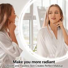 7-Color LED Light Photon Facial Mask, Rechargeable Touchscreen Adjustable Photon Therapy Face Mask, Soft Silicone Portable Home Facial Beauty Device, Best Gift For Valentine's Day - 白色 - 查看 6