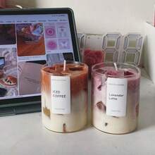 抹茶咖啡香氛蜡烛罐装，家居装饰蜡烛，芳香疗法，适合冥想/瑜伽/放松，男女皆宜的完美礼物，生日/母亲节/父亲节/周年纪念日/感恩节/情人节/婚礼的理想之选