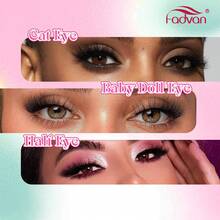 FADVAN Extensão de Cílios Misturada em Cachos Escuros/Claros com 14 Linhas, 9-16mm 30D/40D, Ventiladores Pré-Montados Termobondados DIY, Cílios Coloridos Naturais Macios e de Aparência Natural, Multi-Tipo