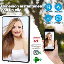 Monitor Selfie para Vlog  Calidad de Cámara Trasera  Kit de Video para Redes Sociales  Accesorio para Creadores de Contenido  Para iOS y Android Portátil para Viajes - Negro - Ver 1