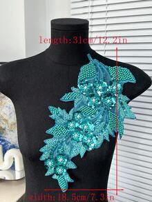 20 piezas/paquete, colores surtidos, nuevos parches de aplicación de cristal de strass bordados en 3D, adecuados para decoración de ropa, reparación, accesorios de vestidos de novia DIY, manualidades de bordado y costura - Multicolor - Ver 23