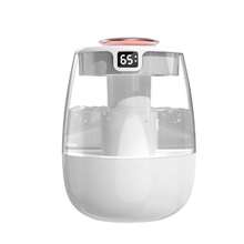 1. Quiet Ultrasonic Humidifier With Warm Night Light, Large Capacity USB Portable Desktop Mist Maker, Suitable For Bedroom And Office, Dual Nozzles, Water Level Display, Button Control, Max Water Tank Capacity 84.54 Oz, Coverage Area Less Than 108 Sq Ft, Max Humidification 10.14 Oz/Hr, No Battery Required - Modern Design
