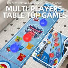 桌面足球、篮球、保龄球游戏 - 多功能互动桌面玩具，适合男孩，家庭聚会适用 - 彩色 - 查看 6