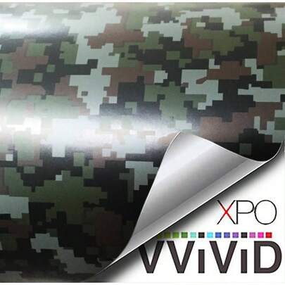 Snow Camouflage Vinyl Car Wrap Adhesive Release Roll 1.5ftx 5ft