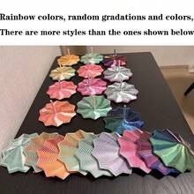 4pcs 3D Printed Polygonal - 3D Foldable Structure, Dual Sensory Soothing And Stress Relief, Desktop Decor, Perfect Gift For Birthday Party And Holidays. Expandable Sensory Relaxation 3D Printed Novelty Spinner - Multicolor - View 11