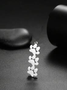 AMAXER 3pcs/Set Stainless Steel Single Paw Print & Continuous Paw Print Pendant, Cute Minimalist Handmade DIY Jewelry Making Supplies, Holiday Gift, Wholesale - Simple Series - View 6