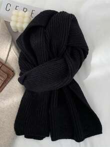 1 قطعة وشاح مُحبوك بألوان صلبة وخطوط للأطفال، وشاح شتوي سميك وناعم لتدفئة الرقبة، وشاح عصري وشامل للطلاب من الأولاد والبنات، وشاح للأطفال البنات، وشاح مقاوم للبرد للخارج، وشاح عيد الميلاد