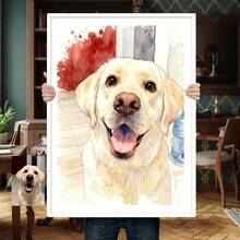 Tranh vẽ chân dung thú cưng theo yêu cầu - Tranh màu nước cá nhân hóa hình mèo/chó, món quà độc đáo dành cho người yêu thú cưng, trang trí nhà cửa cho phòng khách, phòng ngủ, văn phòng, tranh không khung. - Nhiều màu - Xem 9