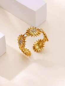 女士小圆珠流苏戒指，优雅流苏戒指，开口可调节指环，女士魅力饰品时尚配饰，送她的礼物，派对饰品配饰，圣诞配饰 - 原子流蘇 - 查看 8