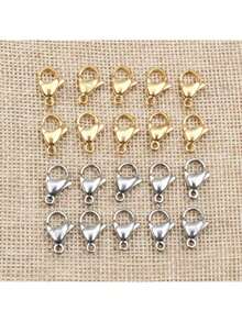 30pcs/Pack Lobster Clasp, Suitable For Necklace, Bracelet And Other DIY Jewelry Making Accessories - Gold - View 3