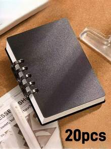 1-20pcs Customized Loose-Leaf Macaron Notebook, Office & Study Supplies, 80 Pages. Compact & Portable, Suitable For Classroom Notes, Recording Client Needs, Schedule Planning And Life Organization.