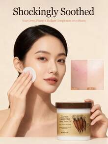 SKINFOOD Carrot Soothing Hydrating Cotton Pads | Instant Soothing Hydration | Calms Redness, Revitalizes Skin - Carrot Carotene Calming Water Pad - View 4